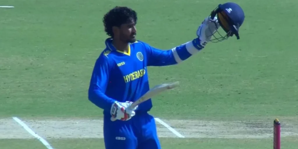 Aman Rao Hits 200 as Hyderabad Dominate Vijay Hazare