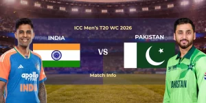 India vs Pakistan : ICC Men’s T20 WC 2026 | Match Info
