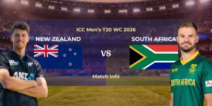 New Zealand vs South Africa : ICC Men’s T20 WC 2026 | Match