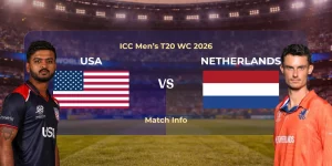 USA vs Netherlands : ICC Men’s T20 WC 2026 | Match Info