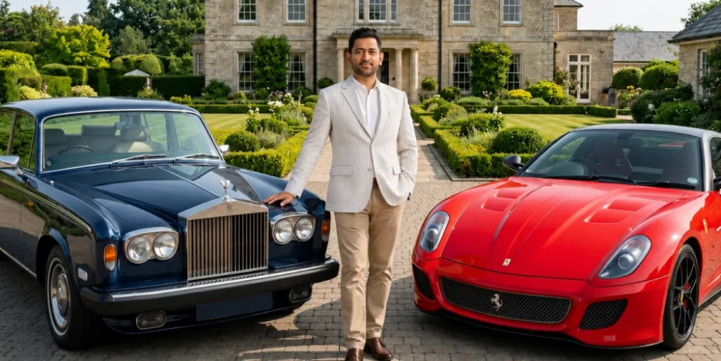 MS Dhoni Car Collection With Luxury SUVs and Vintage Cars
